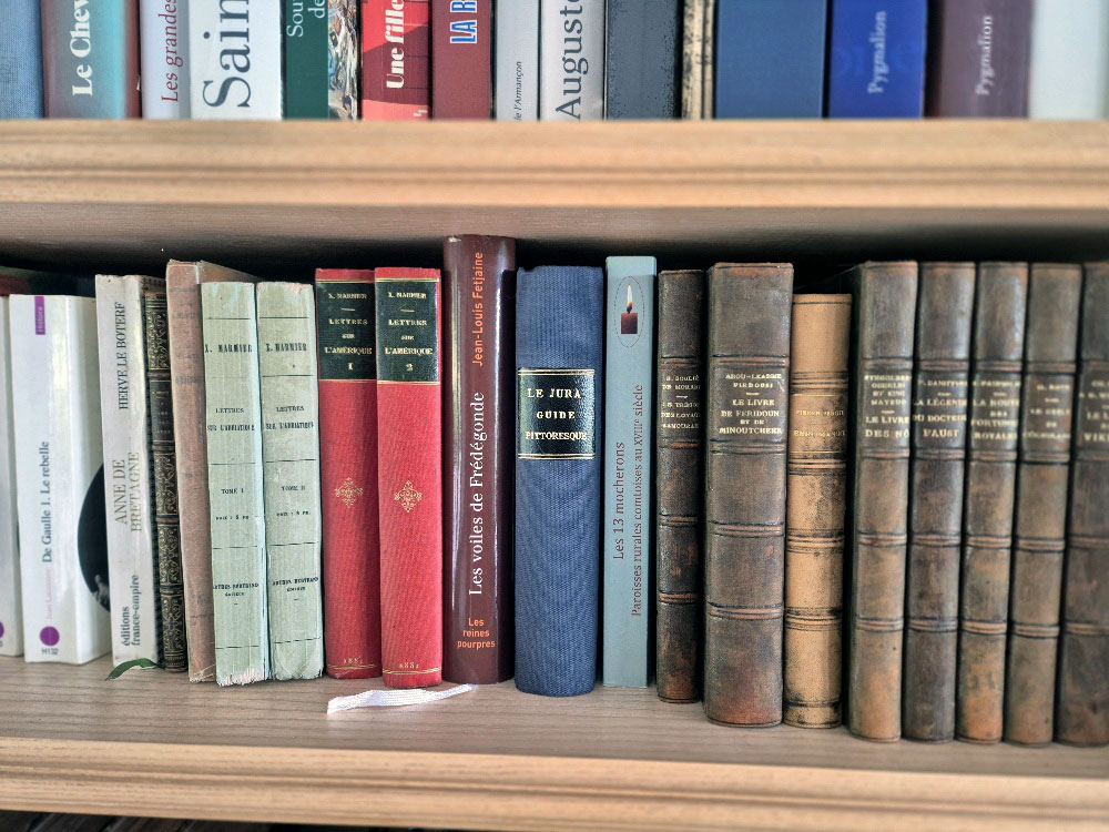 étagère de livres