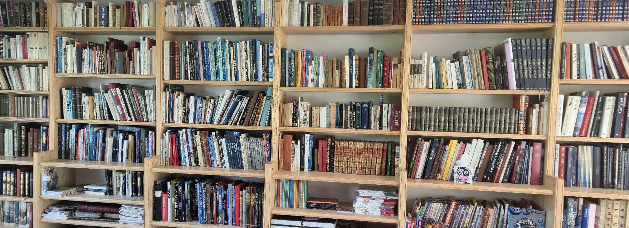 étagères de livres